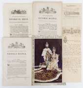 Three original Acts of Parliament, comprising July 1814 re "the East India Company"; March 1864 re "Sir John Laird Mair Lawrence to receive the full Benefit of the Salary of Governor General of India..."; and July 1864 "An Act to facilitate...the obtainin