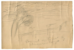 WILLIAM MERRIC (Merric) BOYD (1888-1959), Pencil Interest, pencil sketch, signed and titled lower centre "Pencil Interest by Merric Boyd", 19 x 28cm