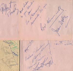 BOROVANSKY (Australian) Ballet Company & Associated Musicians 1959-60: collection of autographs on pages. Noted Edward Borovansky, Garth Welch, Robert Pomie, Jeffrey Kovel, Barbara Chambers, Joan Rolez, Naomi Allwood, Ramona Ratas and others.