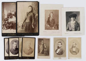 MELBOURNE PHOTOGRAPHERS: Portraits, cartes-de-visite, etc., (47 items).