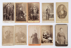 MELBOURNE PHOTOGRAPHERS:Portraits, cartes-de-visite, etc., (50 items).