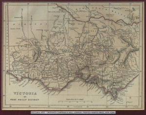 [VICTORIA OR PORT PHILIP DISTRICT] 1853 PRINTED HARPER BROS (NEW YORK); ENGRAVED CHAPMAN & HALL, LONDON. Framed and glazed, overall 35 x 42.5cm.