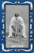 1909 Wills (Australia) "Australian & English Cricketers" (Blue borders & "Capstan" on reverse), complete set [25]. G/VG. Choice set. - 2