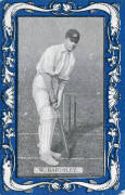 1909 Wills (Australia) "Australian & English Cricketers" (Blue borders & "Capstan" on reverse), complete set [25]. G/VG. Choice set. - 3