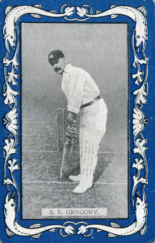 1909 Wills (Australia) "Australian & English Cricketers" (Blue borders & "Vice Regal" on reverse), complete set [25]. G/VG. Very nice set.