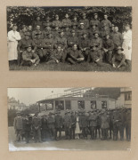 WORLD WAR ONE: AIF related photographs affixed into photo album, including images of unit groups and individual diggers, ceremonial processions, Sutton Veney Camp (Wylye Valley, UK) where many AIF units were barracked, troop ship views and a disembarkatio - 3