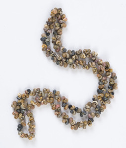 A shell bead necklace, early 20th century.