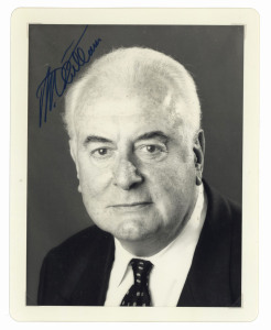 PRIME MINISTERS - GOUGH WHITLAM: autographed monochrome photograph (21.5 x 16.5cm), plus signatures on fifty decimal era first day covers; all neatly presented within 19 display folders.
