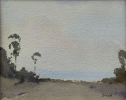 REGINALD WARD STURGESS (1892-1932), landscape, watercolour, signed lower right "R.W.S.", ​10 x 12cm