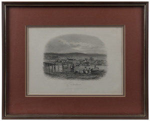 JOHN SKINNER PROUT (1805-1876), group of four engravings depicting Melbourne scenes, 18 x 24cm