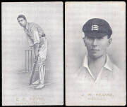 1911 Wills (Australia) "Australian & English Cricketers" (with "Havelock" on reverse), [9/59] & (with no brand on reverse/British American Tobacco) [3/59]. Condition varies (as usual), Poor/G. Scarce.