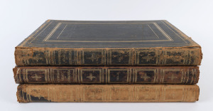 PICTURESQUE ATLAS OF AUSTRALASIA Three volumes, full morocco with gilt embossed boards and spines, complete but worn and slightly dilapidated