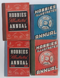 HOBBIES ILLUSTRATED ANNUALS: 1946 - 1949, [Sydney : Dunvegan Publications], 4 volumes, h/c; mixed condition.