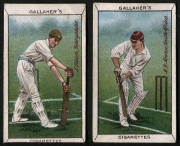 1912 Gallaher "Sports Series" [9/20 cricketers]. Poor/VG. Attractive & seldom seen group.