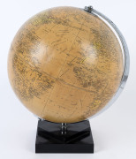 PHILIPS' 10 inch Challenge Globe on black plastic stepped base, circa late 1930s, 33cm high including stand.