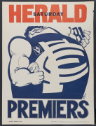 CARLTON: 1981 original WEG Premiership posters, (5 examples). Mainly good condition. Each 66.5 x 50cm. - 2