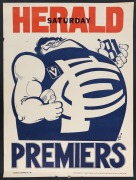 CARLTON: 1981 original WEG Premiership posters, (5 examples). Mainly good condition. Each 66.5 x 50cm. - 4