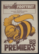 HAWTHORN: 1988, 1989 & 1991 original WEG premiership posters, (3); mixed condition. - 2