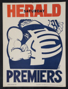 CARLTON: 1981 original WEG Premiership poster. Good condition. 66.5 x 50cm.