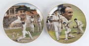 Cricket plates: fine china plates from the 'Don Bradman: an Australian Legend' series issued by the Bradford Exchange; each in the original packaging with associated certificates. (8).