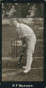 1912 Smith's "Cricketers" (1-50), complete set, noted Jack Hobbs, Pelham Warner & Victor Trumper. Fair/VG. - 4