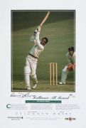 LIMITED EDITION PRINTS: comprising Glenn McGrath signed "All in his Stride" Test Career tribute lithograph, with fragment from the "strides" he wore in his final Test Match, numbered "306/358" with CofA, Gary Sobers signed "Brilliance all Round" Test Care - 2