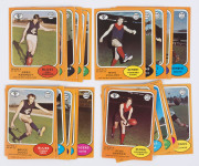 1973 Series A Scanlens "Footballers" complete set [72], plus 8 duplicates, G to VF. - 4