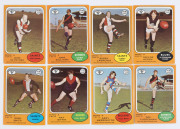 1973 Series B Scanlens "Footballers" complete set [72], plus 3 duplicates, card #72 creased otherwise VG to VF. (75) - 2