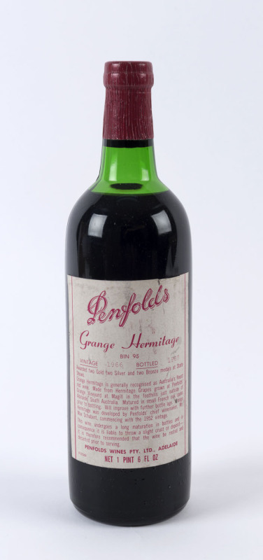 1966 Penfolds Bin 95 Grange, South Australia. High shoulder.