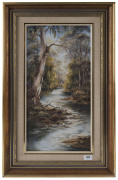 Artist Unknown (Australian bush stream) oil on board, signed and dated "79" lower left, - 2