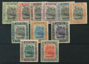 BRUNEI: 1907-10 (SG.23-33) Wmk MCA 1c to $1 River View set, fine mint, (11). Cat £200.