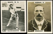 1924 Godfrey Phillips (Pinnace) "Cricketers", small size, real photo, part set [49/201]; plus large size, real photo, part set [3/185]. G/VG. - 2