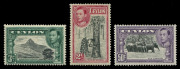 CEYLON: 1938-49 (SG.386-397) KGVI 2c to 5r with all Changes of Perf, plus Sideways & Upright Watermark varieties; few stamps unmounted. A most challenging assembly, Cat. £1500+. (35) - 3