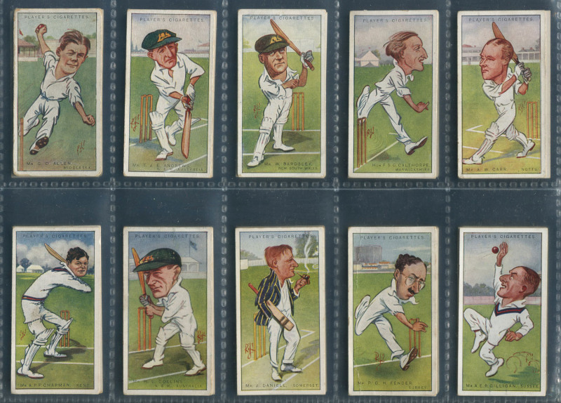 1926 Player's "Cricketers, Caricatures by RIP" [50]; mainly G/F.