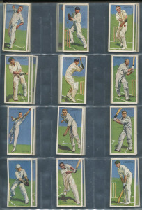 1930 Player's "Cricketers 1930", complete set [50] including Bradman (#4); mostly G/VG.