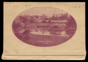 AUSTRALIA: Postal Stationery: Letter Cards: 1911 1d + 1d Full-Face Design Reply Lettercard, REPLY HALFS ONLY (2) comprising unused with'Queen's Gardens, Perth, W.A.' illustration; also 'Viaduct near Adelaide, S.A.' (corner fault) postally used in 1911 f - 2