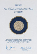 Coins - World: Gold: GOLD PROOFS: comprising BELIZE 1976 $100 composed 6.21gr of 500/1000 (12k) gold; GUYANA 1976 $100 composed 5.74gr of 500/1000 (12k) gold; and BRITISH VIRGIN ISLANDS 1976 Queen's Birthday $100 Proof composed 7.1grams of 900/1000 fine - 3