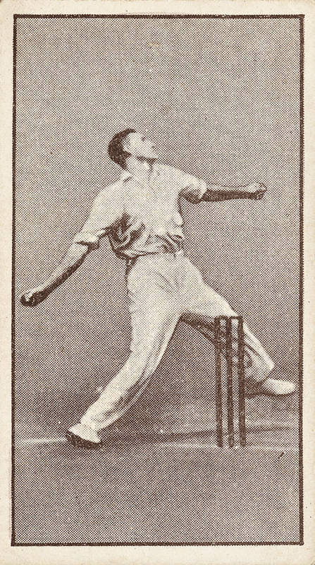 1926 Barratt & Co. (Confectionary) "Australian Cricketers - Action Series", complete set [16], noted Herbert Collins, Bill Ponsford & Jack Ryder. Fair/VG.