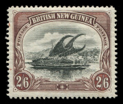 PAPUA: 1901-05 (SG.4-8 & 9-10) British New Guinea set (ex 2d) comprising Vertical Wmk &frac12;d & 1d and Horizontal Wmk 2&frac12;d to 2/6d, fine mint, Cat &pound;850. - 2