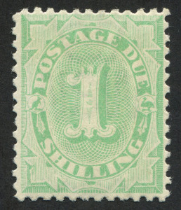AUSTRALIA: Postage Dues: 1902-04 (SG.D19) Wmk Crown/NSW 1/- Pale Emerald P.11½-12, MUH. BW:D37 - Cat. $325.