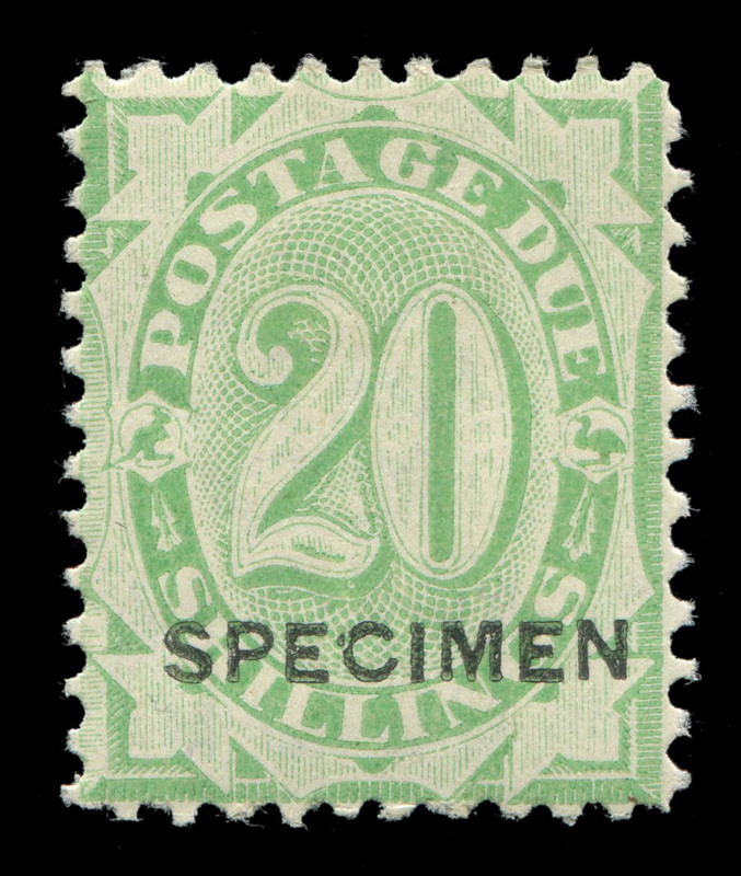 AUSTRALIA: Postage Dues: 1902-04 (SG.D13s-D44s) Completed Design ½d to 20/- set with sans-serif 'SPECIMEN' overprint, fine/very fine mint, Cat £1100.