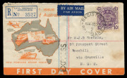AUSTRALIA: Other Pre-Decimals: 1948-56 (SG.224a-d) 5/- & 10/- (both registered), &pound;1 & &pound;2 on matching generic FDCs, 5/-, &pound;1 & &pound;2 serviced at Maryborough with Collishaw address handstamps, 10/- (some toning) serviced at Brisbane with 'EXPRESS' handstamp & - 3