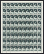 ANTARCTICA: AUSTRALIAN ANTARCTIC TERRITORY: 1957-59 (SG. 1-5) issues in complete sheets comprising 1957 2/- Map two sheets of 60, 1959 5d on 4d sheet of 120, 8d on 7d, 1/- & 2/3d in sheets of 80, all pristine MUH, Cat &pound;1070++. Hard to source. (6 sheets) - 2
