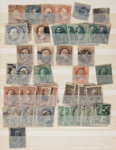 UNITED STATES OF AMERICA: 1860s-1970s used accumulation in five stockbooks with 1860s-80s issues to 10c Jefferson (4), 1890s-1920s with Franklin issues to $1, three stockbooks containing 1920s-40s duplicated pre-cancels with values to $1; condition is very mixed. Likely to appeal to the pre-cancels specialist. (1000s)