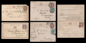 GREAT BRITAIN: Postal Cards: 1870-1901 (Huggins & Baker CP.1-41 selection) with 1870-75 �d Lilac (3 unused, 26 used), �d brown (5 used, 2 unused) 1�d (10 unused, 4 used incl. 1877 used to Malta), 1878-83 �d (3 unused, 32 used incl. 1886 with Hoster machine cancel, and �d + �d with printed notice for W. Lambert & Co, 1879 1d (5 unused, 20 used) & 1�d unused, 1897-1901 �d green (8 unused, 8 used), �d brown (6 unused, 4 used), �d + �d brown