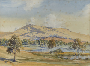 LESLIE NELSON (Australian), Near Corryong, Victoria, watercolour, signed lower right "Leslie Nelson", ​36 x 48cm