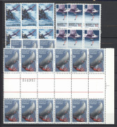 ANTARCTICA: Collection in stockbook mostly MUH with AAT 1957-1987 incl. pre-decimals complete (duplication to x4), decimals with 1966-68 Pictorial sets (3), other sets in multiples incl 1973 Pictorials to $1 Sperm Whale gutter block of 12, 1984 Scenes to - 4