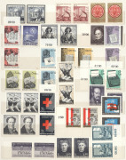 AUSTRIA: 1965-1978 Collection of MUH pairs, some marginal with sheet value imprints, reasonably complete, plus a few duplicated M/Ss; condition generally very fine.