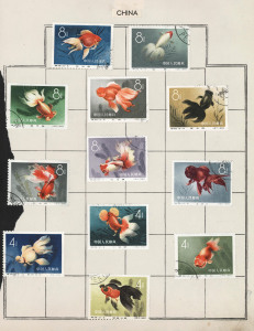 REST OF THE WORLD - General & Miscellaneous Lots: World Array in stockbooks & album with CHINA 1960 Pig Breeding mint (Cat. £140) & Goldfish set used, Taiwan 1961-62 Art Treasures sets (3) mint (Cat £196), other interesting thematics incl. Bhutan 3-D issues, Thailand 1974 Letter Writing Week M/S (MUH), etc. (100s)