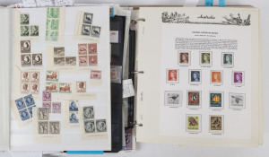 AUSTRALIA: Decimal Issues: 1966-89 collection in Seven Seas hingeless album, approximately 85% complete with values to $10, face value $200+: also array of issues in stockbook and on Hagners with values to $20, International Stamps to $5 (2) & $10 (2), some complete sheets & Sydney 2000 Gold Medallist sheetlets, etc, face value $700+; few pre-decimals noted incl. 10/- & £1 Navigators & 5/- Cattle White Paper MUH; total MUH face value $900+